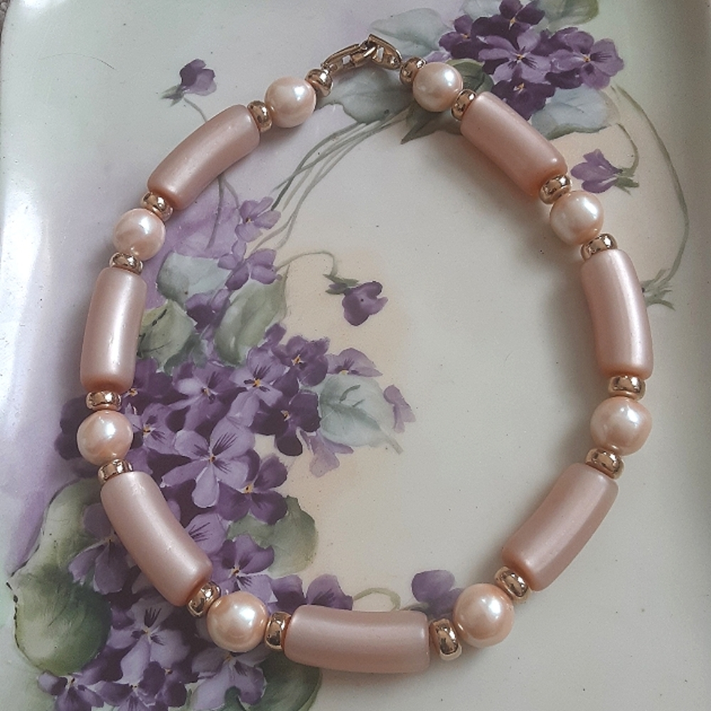 Vintage Napier Pearl Necklace, 1980s fashion